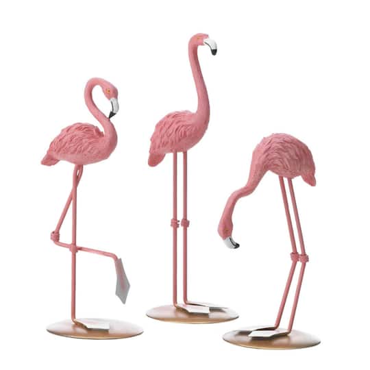 Decorative Tabletop Flamingos, 3ct.